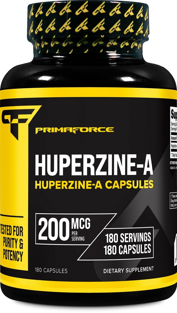 Primaforce Huperzine-A Capsules (180 Capsules, 200 mcg per service) - 胡佩兹营养补充剂
