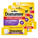日复一日的Dramamine 减沉睡,运动疾病救济,8计,3包