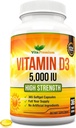维生素D35000 IU,365 Easy-Swallow Softgels,高强度维生素D5000 IU Supplement - 全年供应.