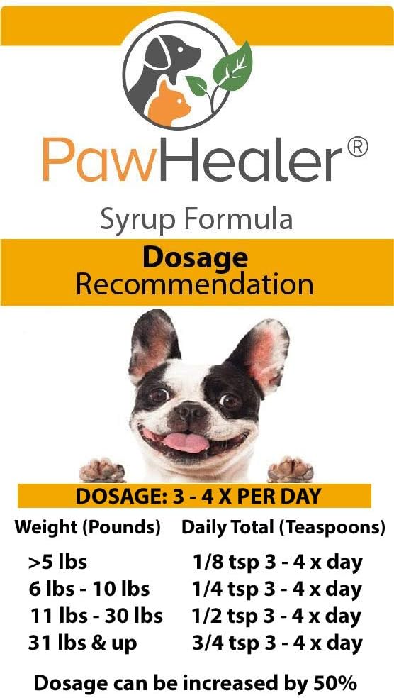 PawHealer 狗咳嗽 补救 - 狗蜂蜜糖浆(Phlegm-Heat) - 为Loud, Honking Coughs - 5 fl oz...