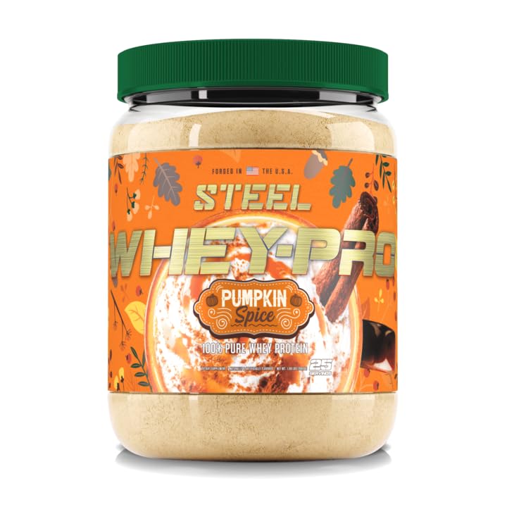 钢铁补充剂 Whey-Pro 100%纯Whey 蛋白质 男女配药 南瓜辣椒 肌肉增益和精液 肌肉复苏 = Gluten Free = 1.65 lbs = BCAA 5g = XN-GMO 25 服务
