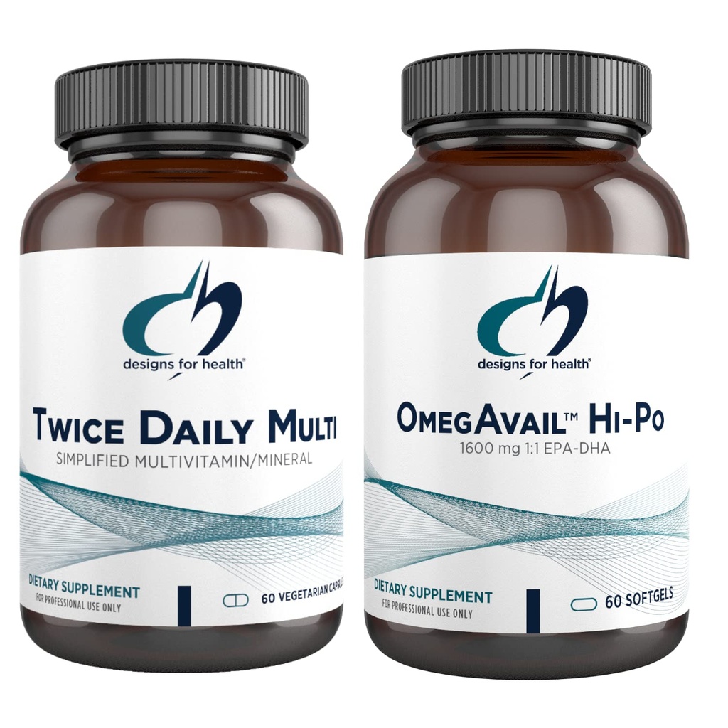 健康鱼油+多维特敏盒-OmegAvail Hi-Po(60软胶)的设计