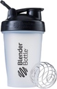 BlenderBottle Classic Shaker Bottle Protein Shakes and Pre Workout, 20-Ounce, Clear/Black 最佳蛋白质摇摆瓶, 20-Ounce, 清/黑