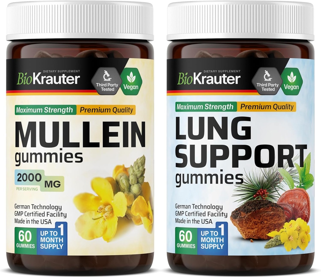 BIO KRAUTER Mullein 60古米和肺部支援 60古米