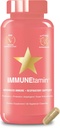 HAIRTAmin IMMUNEtamin 具有呼吸支持的助推器 + 天然免疫支持补充剂和抗氧化剂 + 每日多维塔明 w/埃尔德贝里,维生素C,锌,维生素D3