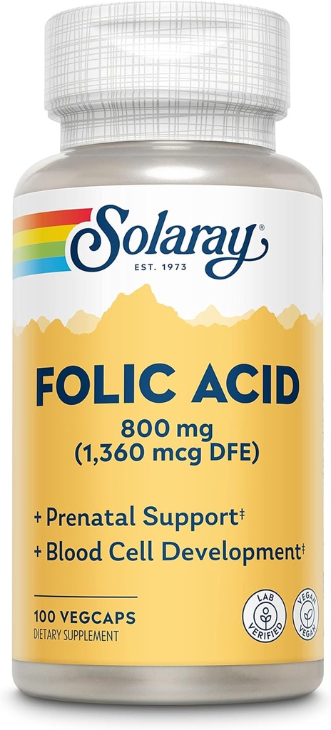 SOLARAY 酸性胶囊,1360mcg | 100    Pack 包2