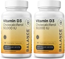 维生素D3 50,000 IU,60 Veggie Capsules - 高潜力,支持Immune和Bone健康 - 每周一次(包2)