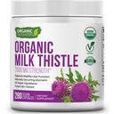 USDA有机牛奶 硝酸盐 30:1 提取卡普尔, 280 Vegan Capsules, Rich in Silymarin Flavoids, Liver Cleanse and Liver Detox Support,标准化 30X 提取卡普尔,美国制造