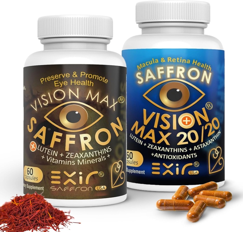 EXIR 眼维生素补充剂,2集-支持视网膜Macular,120卡普勒
