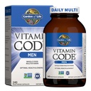 生命花园 维生素代号 男性全食 多维生素 - 240 Capsules, 男性维生素, 水果蔬菜混合剂和能源,心脏,前列腺健康, 蔬菜男性多维生素