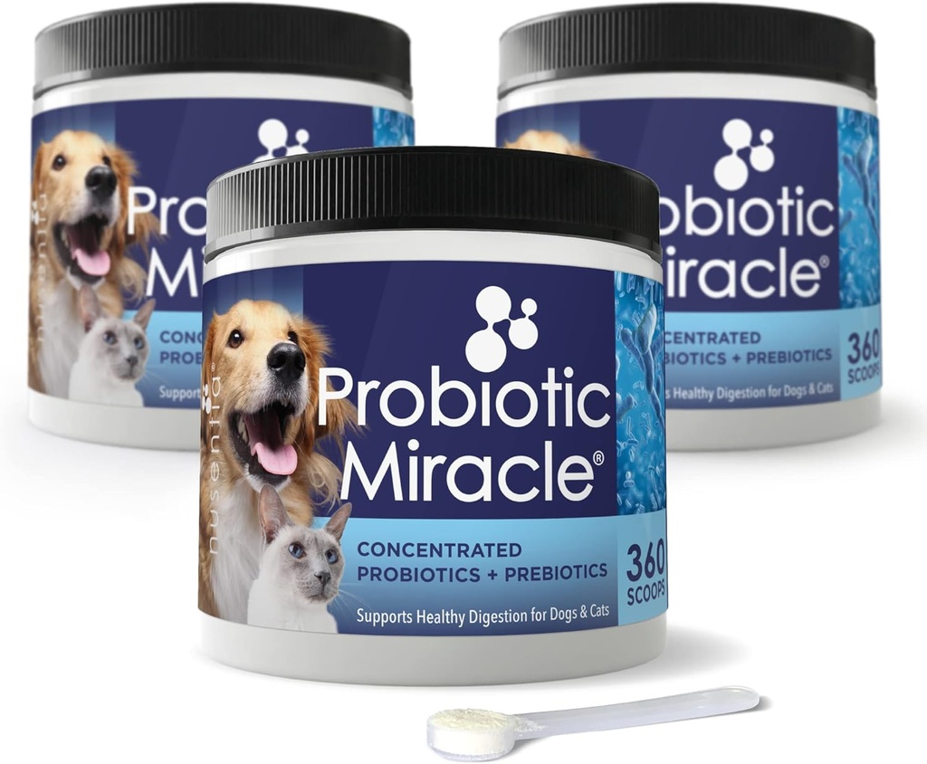 NUSENTIA Probiotic Miracle for Dogs and Cats (3 Bundle) 省省省省省省省13元. 消灭痢疾,便秘,懒凳,东方及更多. 美国制造的 GMP 认证