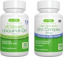 VESISORB Ubiquinol-QH + Zinc Complex Bundle for President, 快速动作高级 CoQ10 100mg + 25mg Cheled Zinc, 作者: Igennus