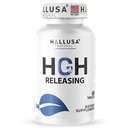 Hallusa Natural HGH Complex - 氨酸复合物 - 肌肉与工作支持 - 能量与恢复公式 - L-Arginine, L-Ornithine, L-Glutamine - 60片(30天供应)