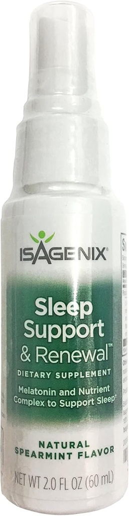 Isagenix 睡眠支持与更新 - 天然 Spearmint Flavor