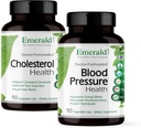 EMERALD LABS Cholesterol Health (90 Caps) & Blood Pressure Health (90 Caps) - Support Heart & Circulatory System - Support Blood Pressure Levels in a Normal Range - Gluten-Free - 30-Day Supply