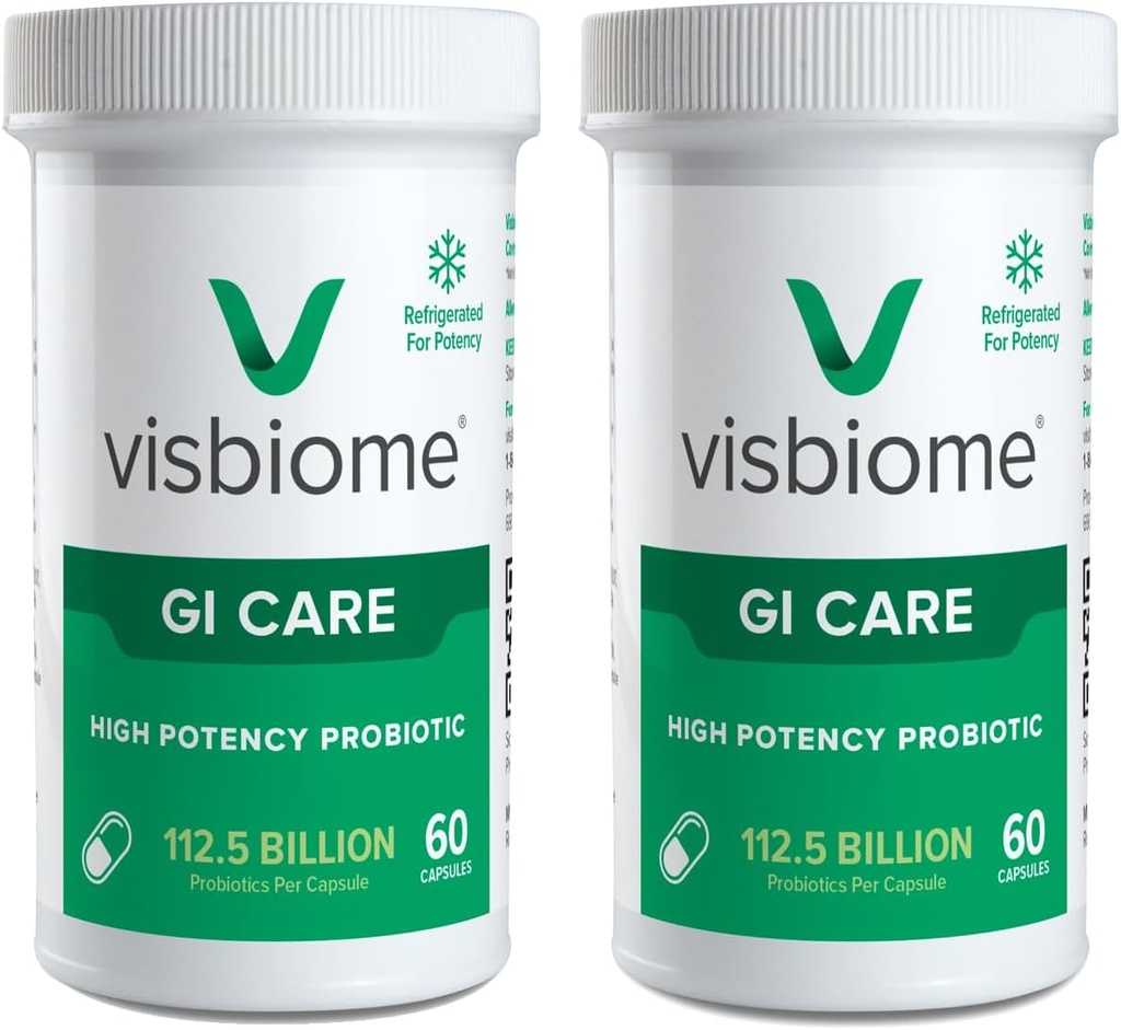 Visbiome GI Care - 高概率增生 - 112.5亿 CPU活性增生剂,原产于美国,120 Capsules.