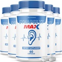 EDIAL PERFORMANCE( 5 Pack) 突触 XT Max Tinnitus 补充 Pro Premium Relief Pills(300 Capsules) 超强抗药剂(300 Capsules)