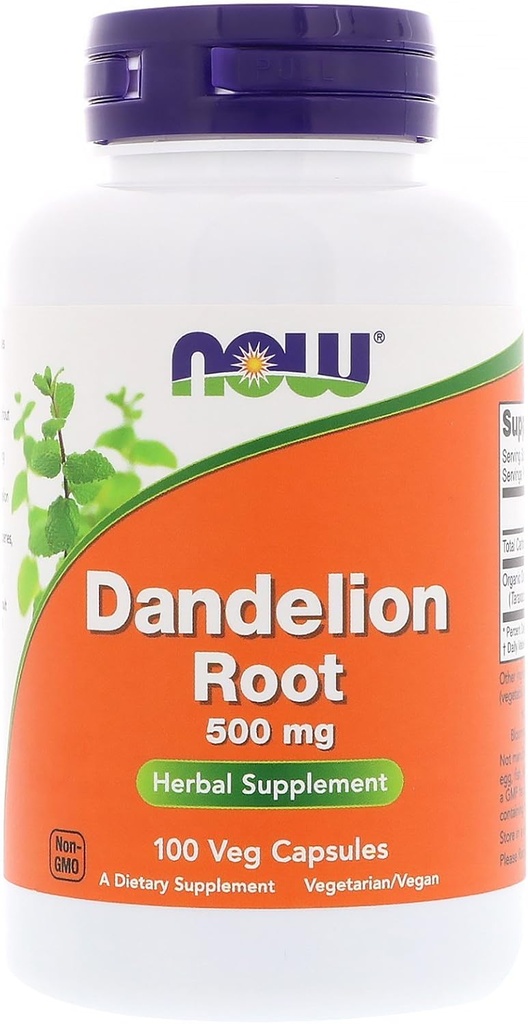现在 Dandelion 根 500 mg, 100 capsules (Pack of 3)