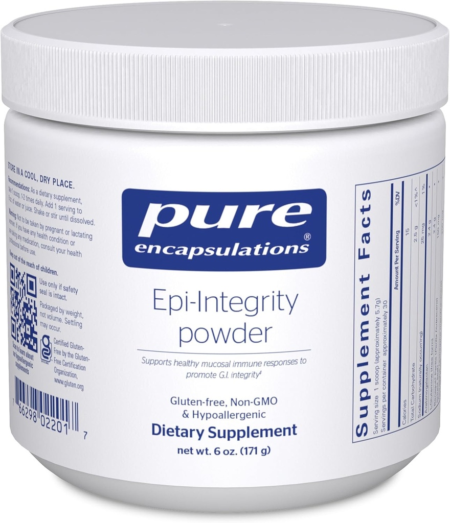 纯封装 Epi-Integrity Powder 支持健康 Mucosal Immune反应,促进G.I.诚信 → 6 Ounces