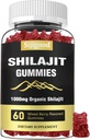 Shilajit Gummys,有85+追踪矿物补充品,Shilajit,供男女使用 -- -- 60种混合Berry Flavored Gummys