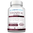 已核准的Science Tinnitol - Tinnitus支持补编 - Ease Ring in the Ears - 加快内耳健康 - 60 Capsules - 美国制造