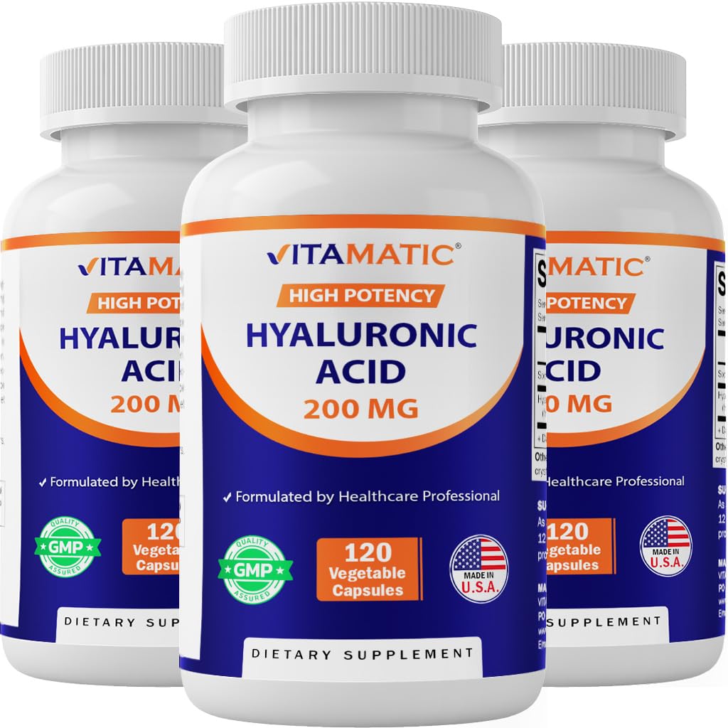 维他命3 Pack Hyaluronic Acid 补充200mg - 支持健康连接组织与联合体 - 推广青春健康皮肤 - 总计360卡普尔