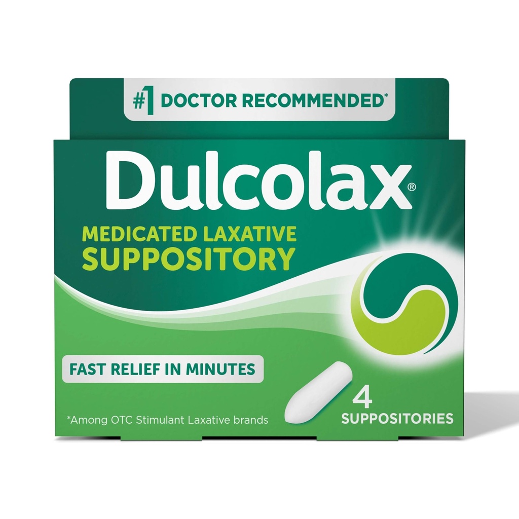 Dulcolax兴奋剂药剂、可预见和有效便秘救济、Bisacodyl 10 mg、4