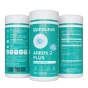 Up Nourish AREDS 2 Plus Eye 维生素补充剂,AREDS 2 锌自由配方,配有Lutein,Zeaxanthin,Saffron,Astaxanthin & DHA - 120软胶