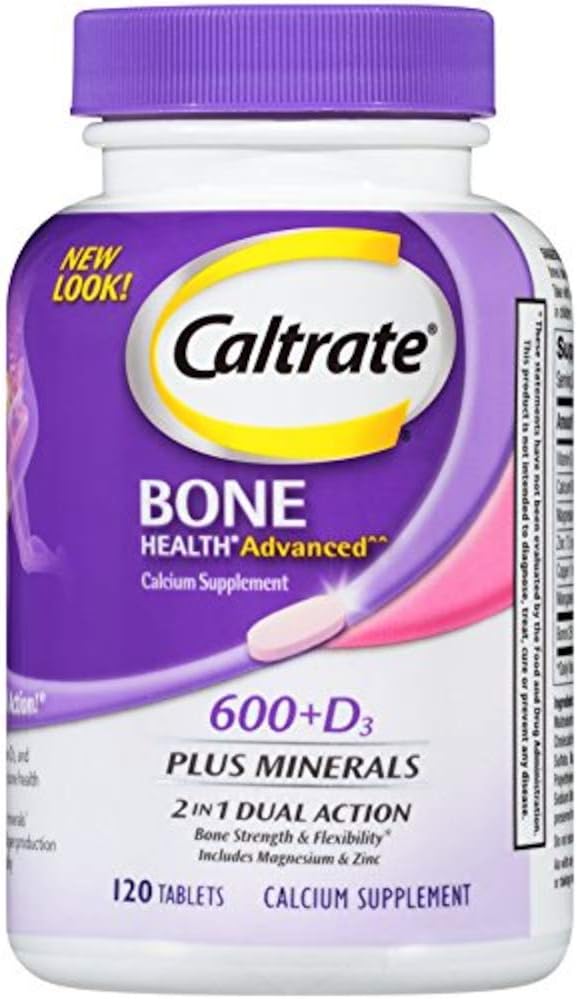 Caltarate Bone Health Advances 2in1 双行动矿物,每块120块(3个价值包)