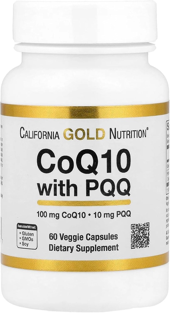 湖大道营养科Q10与PQQ,100 mg,60 Veggie Capsules