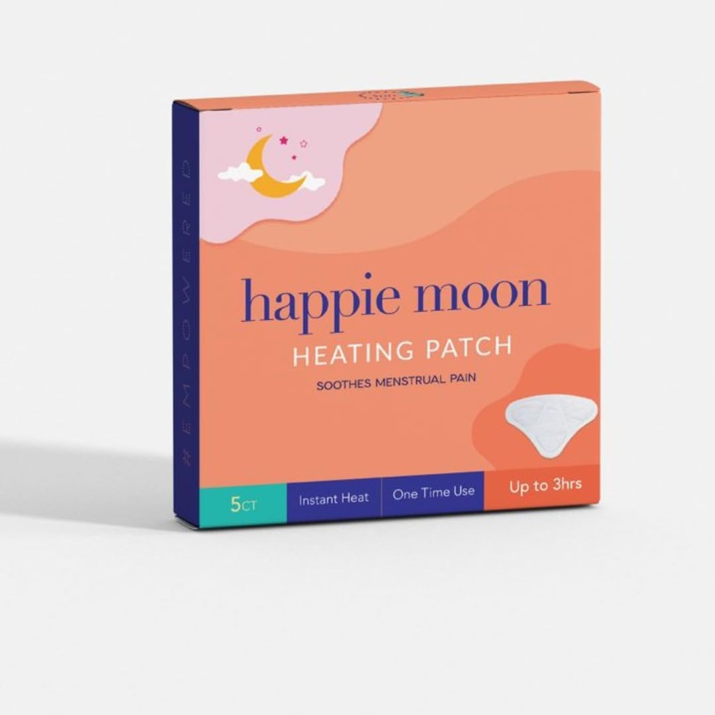 Heating Patches for Period Cramps | Travel Friendly Herbal Heating Pads | Heating Pad for Period Cramps | Heated Comfort | Small Menstrual Heating Pad for Tweens and Teens | 5 Pads