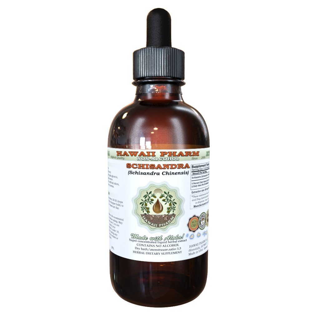 Schisandra 无酒精液体提取,有机Schisandra (Schisandra Chinensis) Dried Berry Glycerite Natural Herbal Supplement,夏威夷药厂,美国 2 f.oz
