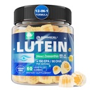 Lutein 20mg 40mg and Zeaxanthin Supplements for Eyes, Lutein Gummys with Omega 3, Saffron, Zinc, Bilberry & Goji Berry for Vision Supports - 老年人眼维生素 Gummys - Vegan,无糖,60厘米