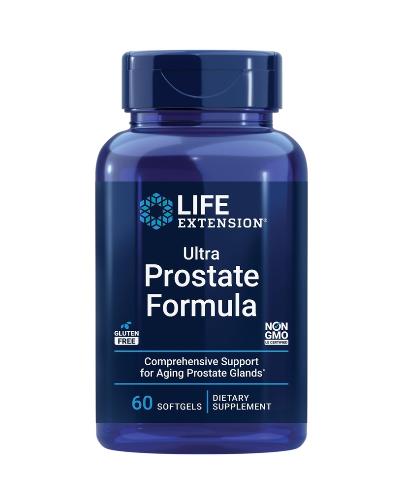 使用 Saw Palmetto, 60 Capsules & 60 Softgels 套装的寿命延长曲线和超前列腺公式