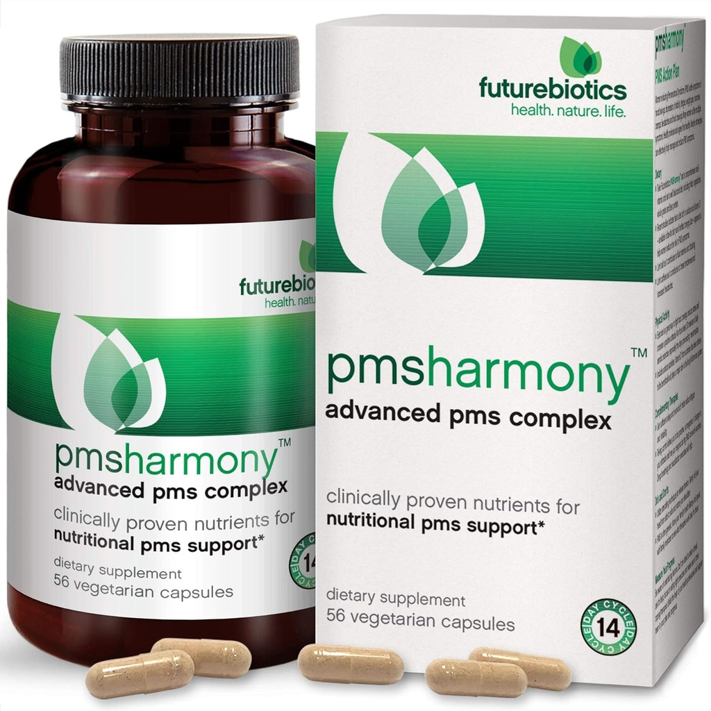 未来生物 PMSHarmony, PMS & Hormone 支持 56 植物卡普尔