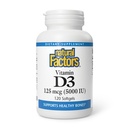 自然因素 - 维生素D35,000 IU,支持健康骨骼,120软宝石