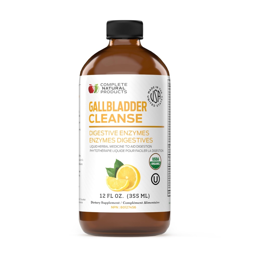 完全天然盖尔勃拉德 完成 - Gallbladder 支持的液体补充,Liver Cleanse, 和与苹果苹果苹果醋, Turmeric, Beet, 消化酶, Milk Tetle - 12oz