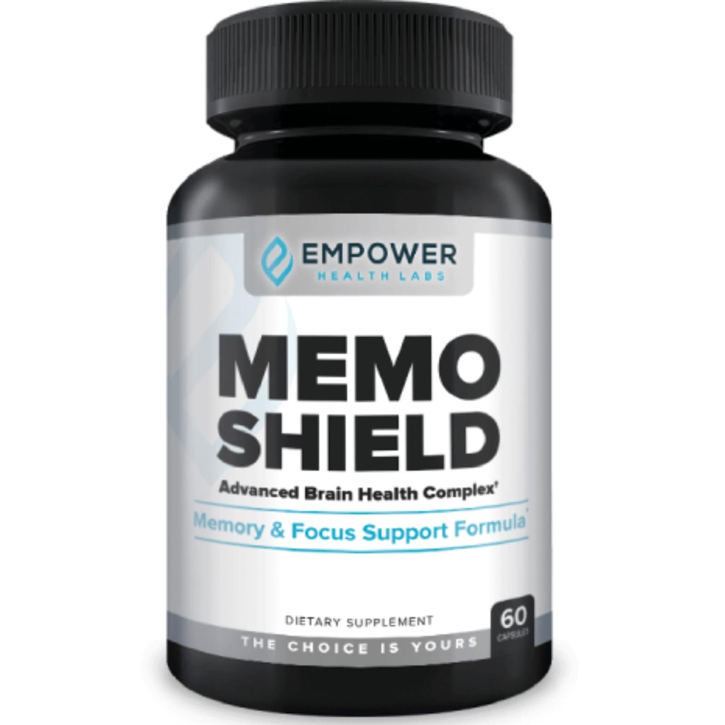 MemoShield Brain Health Supplement – 与狮子马恩,巴科帕·蒙涅里和金戈·比洛巴的高级记忆支持 – 认知功能和脑健康公式 – 60 Capsules