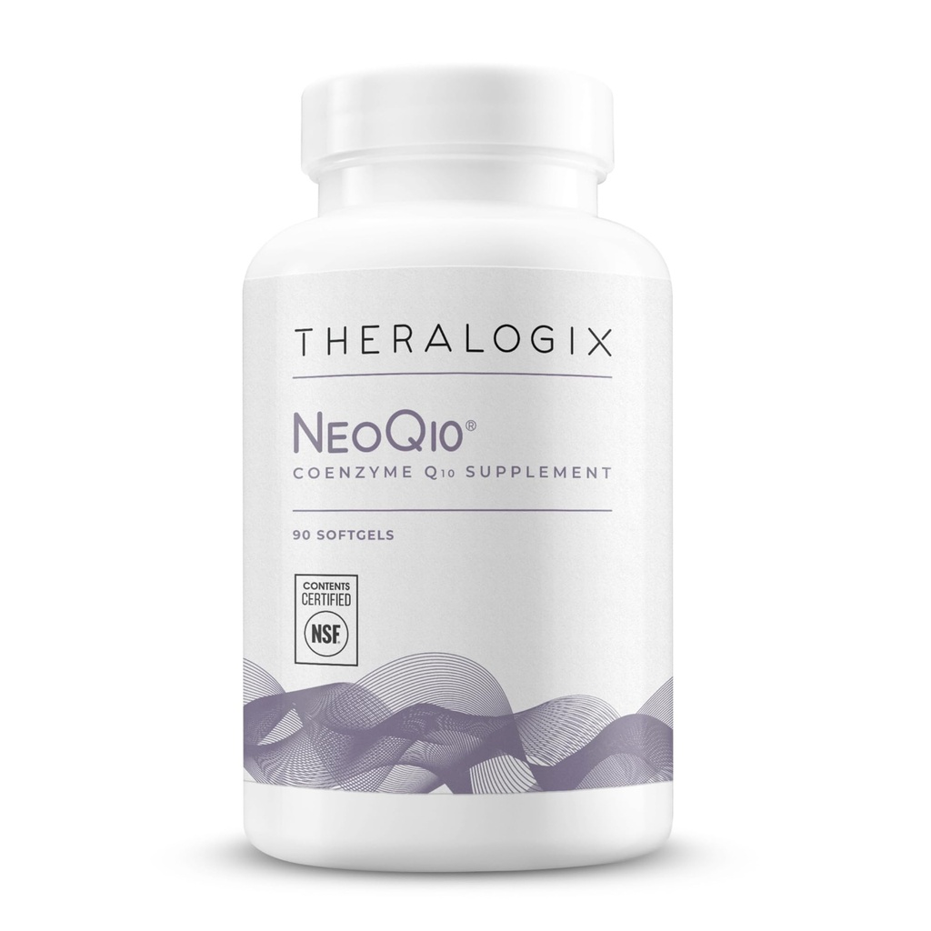 Theralogix NeoQ10 Coenzyme Q10补编 - 心脏健康和生育支持 - CoQ10 男女生育补充* - NSF认证 - 90 Softgels(90天供应)