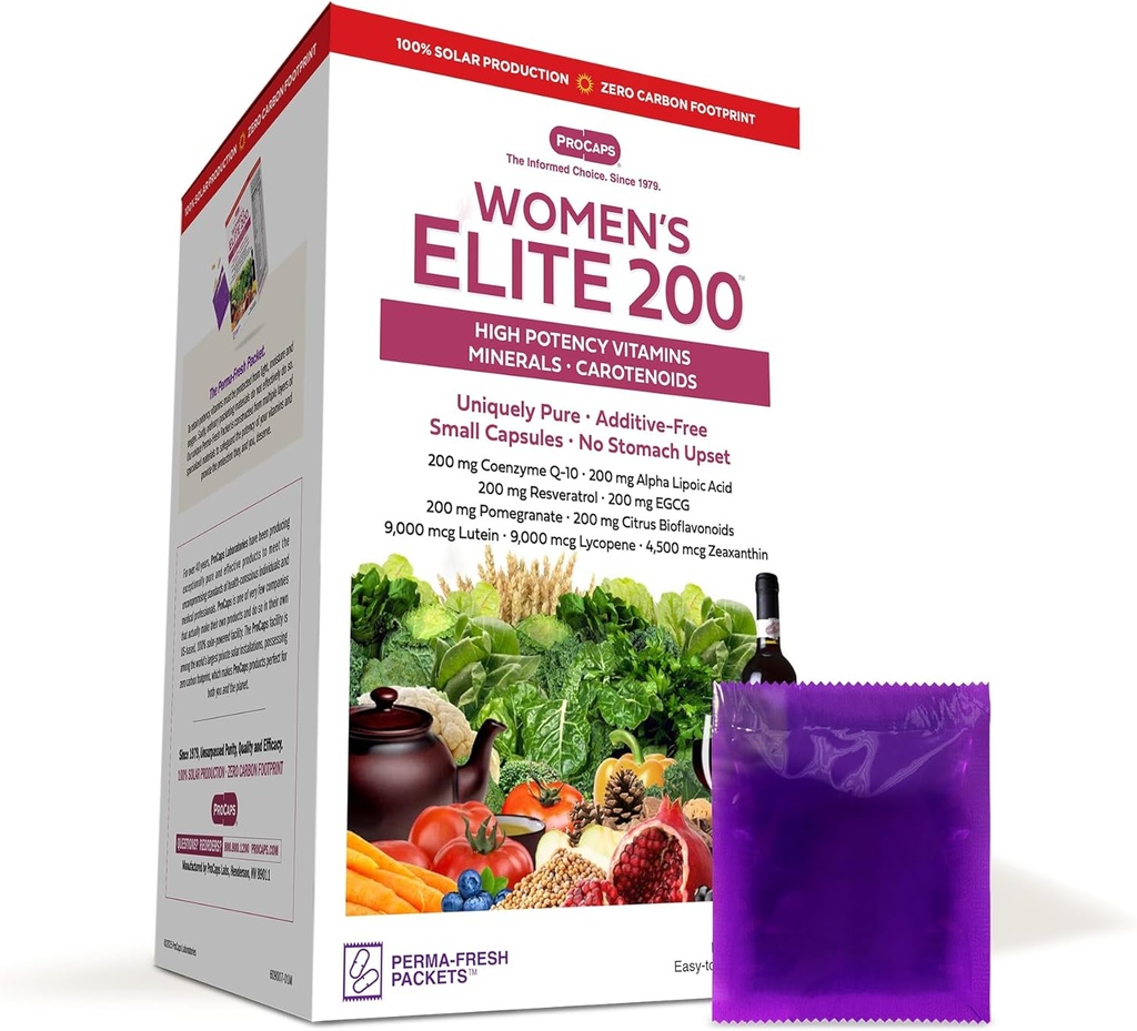 Andrew Lessman Multivitamin - 女性精英-200 30 Packets - Potent Nutrients Plus 200 mg Each Coenzyme Q10, Alpha Lipoic Acid, Resveratrol, EGCG, 石榴酸, Citrus Bioflavoids. 无附加