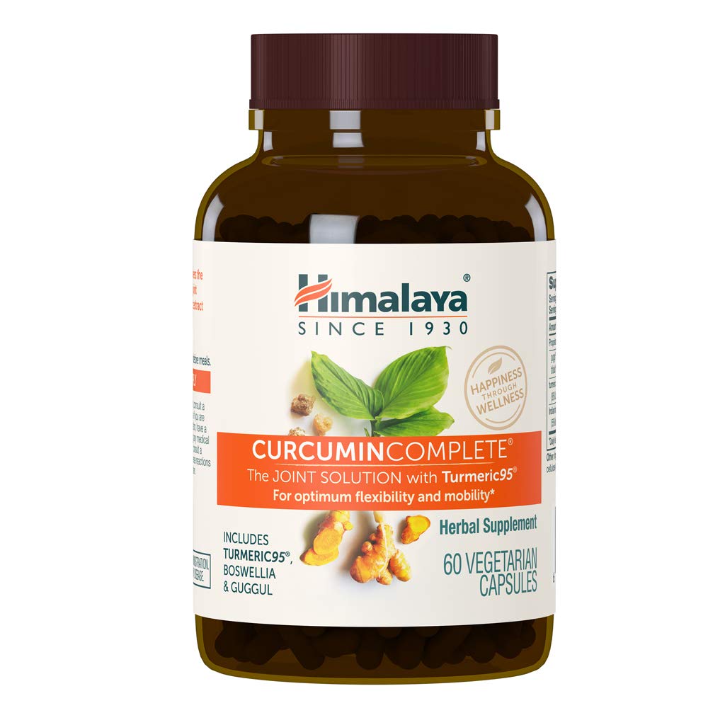 喜马拉雅Curcumin complete - 草药联合支助补充剂,配有Turmeric Curcumin用于联合健康和流动支助,95% Curcuminoids - Vegan,非GMO,Gluten Free,60 Capsules