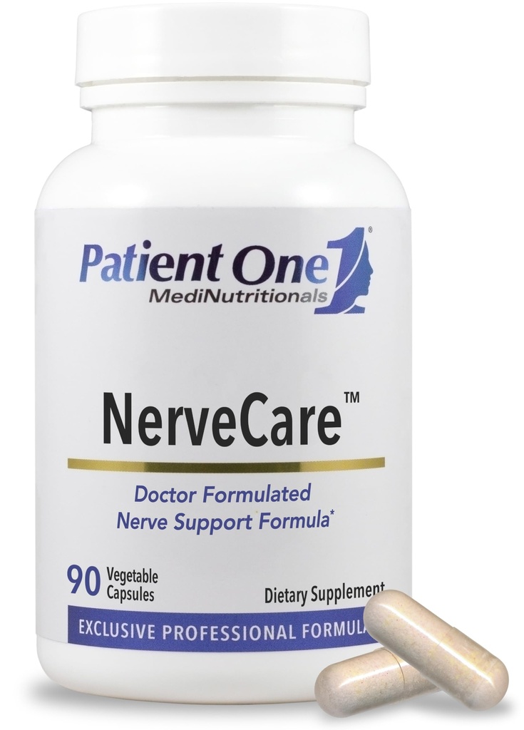 支持神经和血管健康的患者1 NerveCare补充* * * * 配有Alpha Lipoic Acid、维生素B12、ALC和Benfotiamine * * 90 Capsules