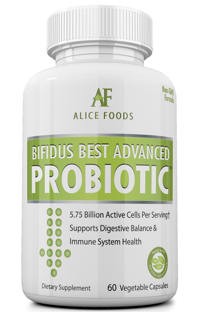 快速自然布洛特救济 - Bifidus Best Advance Probiotic 60 Day + Kombucha Guide - Premium Probiotics for Men and Women - 腹部问题,布洛特,腹泻,毒气,布拉德,UTI