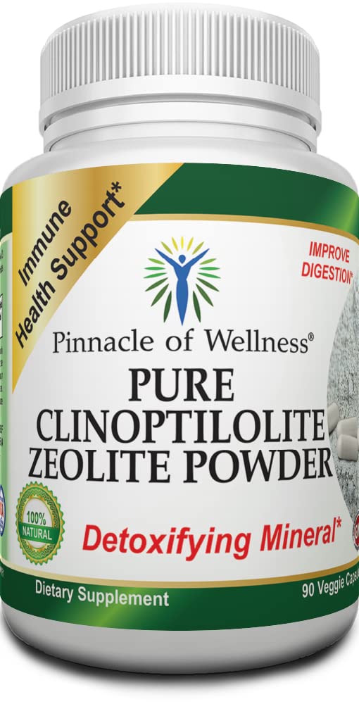 纯Clinoptilote Zeolite 粉末 – Detox 清洁饮食补充 – 90 Capsules