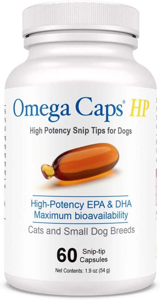 Omega Caps HP 猫和小狗的剪刀提示 高概率环保署和DHA 最大生物利用率 鱼油 配料 配料 配料 配料 配料 配料 配料 配料 配料 配料 配料 配料