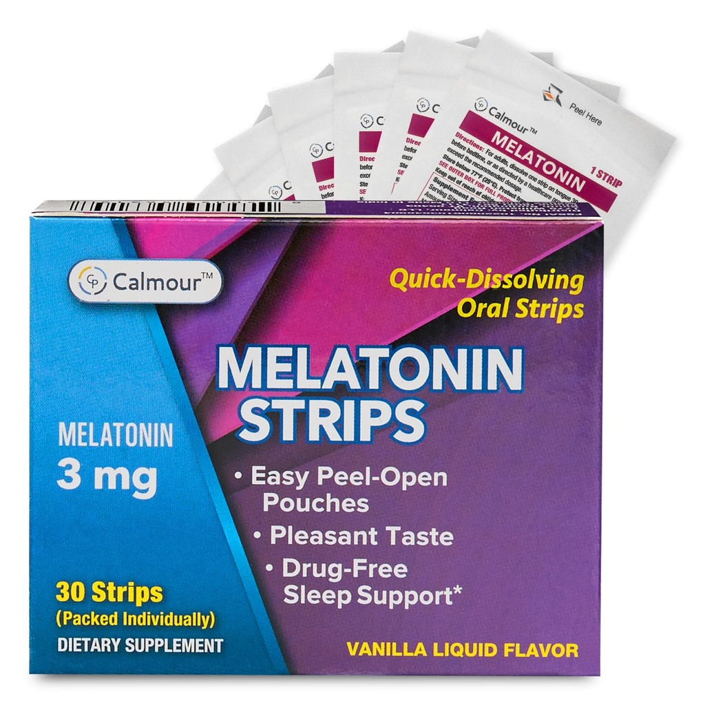 30口服睡眠条 QQ快解 3mg Melatonin Street QQ 工作比Gummys快 放松的 napping 补充 QQ 超常睡眠援助促进更好的休息和眼睛健康