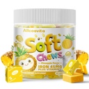 "铁软厨子"配Vitamin C QQ Pineapple Flavored QQ Gluten Free QQ 女性男子和孩子的"铁副"配音60 Counter QQ 2个月供应.