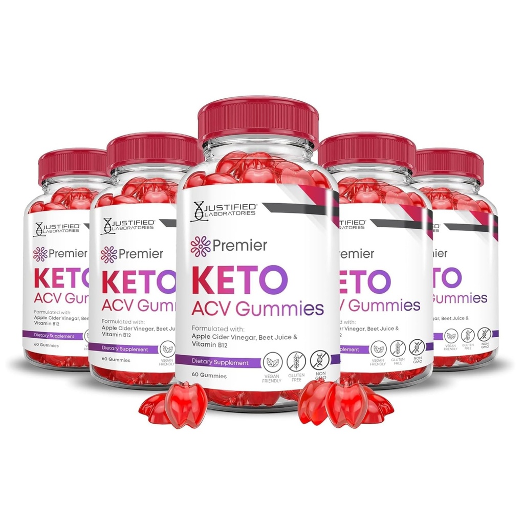 合理实验室(5 Pack Primier Keto ACV Gummys Primier Keto Gummys Advance 1000MG 苹果苹果苹果苹果苹果醋 配有石榴甜甜菜汁 B12 Vegan Non GMO 300 Gummys 配制)