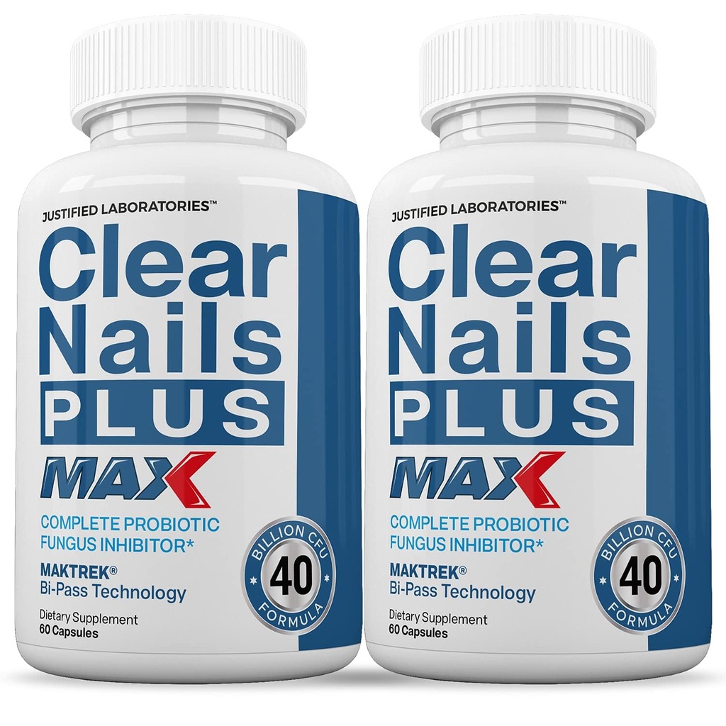 合理实验室(2包) Clear Nails plus Max Pills 40亿 CPU Probiotic 支持强健健康发皮钉 120 Capsules