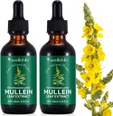 Mullein Drops for Lungs, Mullein Leaf 提取器用于肺部, Mullein Leaf Tincture Drops, 强大的 Mullein Leaf 液体提取器 Drops, Vegan Mullein 叶亚语言快速吸附, 4 OZ